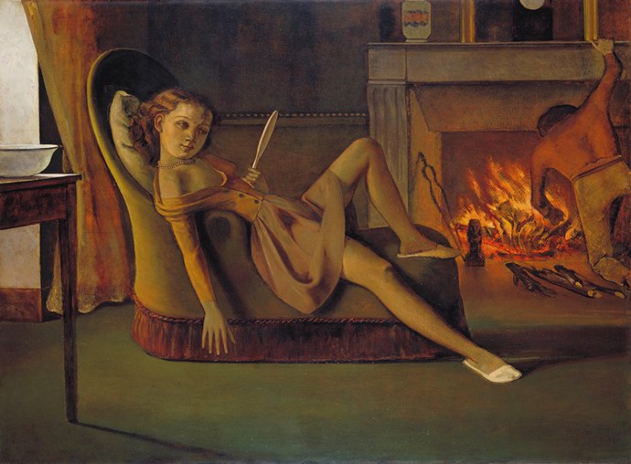 法国绘画大师巴尔蒂斯,巴尔蒂斯关于少女的画作