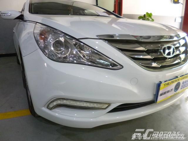 索纳塔8代改海拉3,11款索纳塔八改装海拉大灯