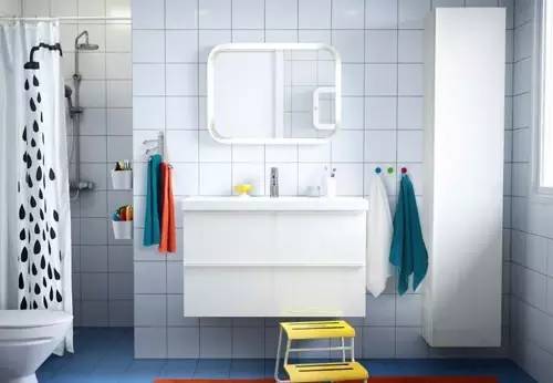 简约风装修浴室柜推荐,宜家小户型浴室柜