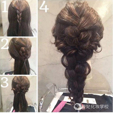 十款简单编发教程短发,背影编发发型图片大全集