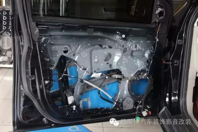 福克斯汽车隔音,福克斯车门隔音棉和止震板