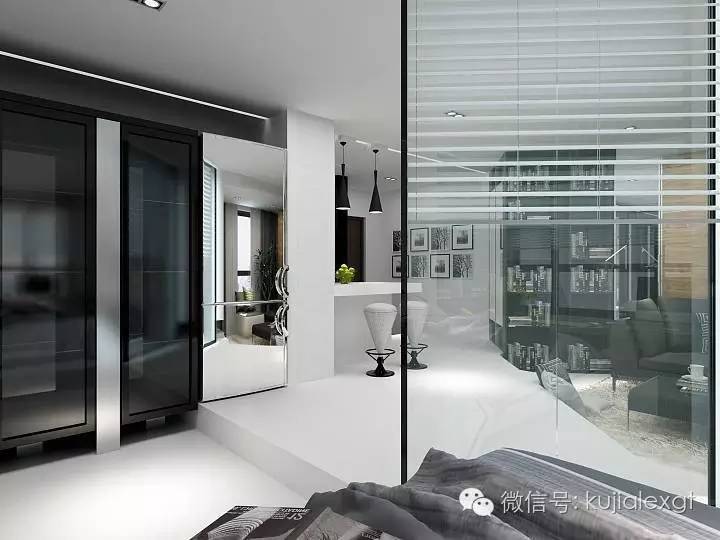 公寓式小户型玻璃隔断,小户型客厅做玻璃隔断