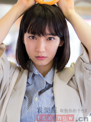 圆脸齐刘海女生适合的编发中长发,圆脸短卷发齐刘海怎么扎简单好看