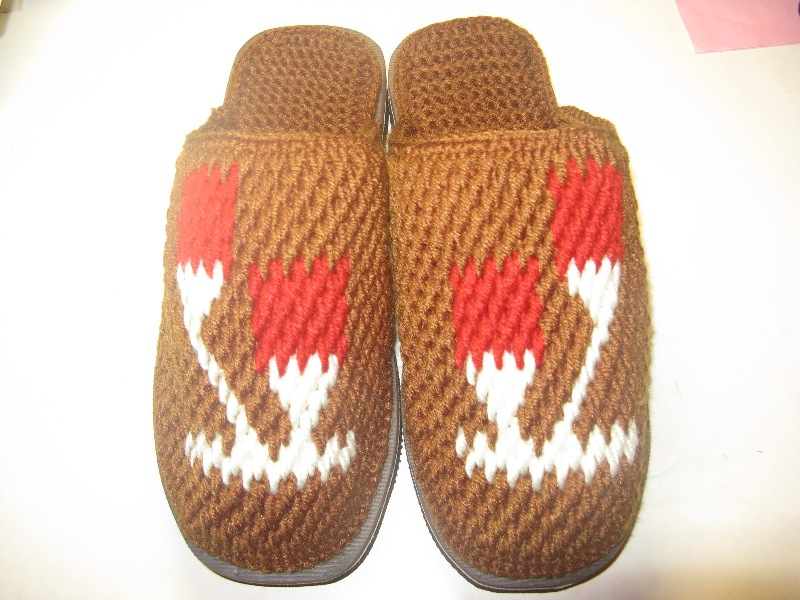 简单毛线拖鞋编织教程,文姐手工编织毛线拖鞋