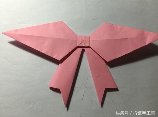 六方盒礼品盒蝴蝶结系法慢动作,蝴蝶结折纸大全简单又漂亮视频