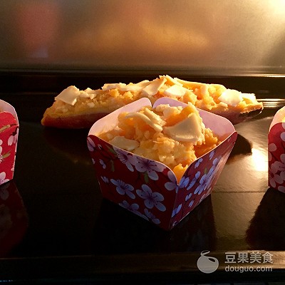 芝士焗红薯微波炉,芝士焗红薯球做法