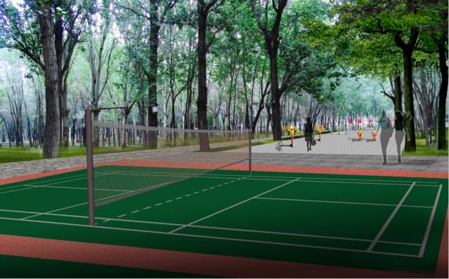 新建体育公园篮球场,体育公园新建篮球场
