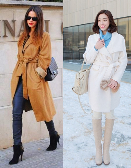 大衣是敞开穿好看还是系扣子好看,宽松大衣怎么穿可以修身