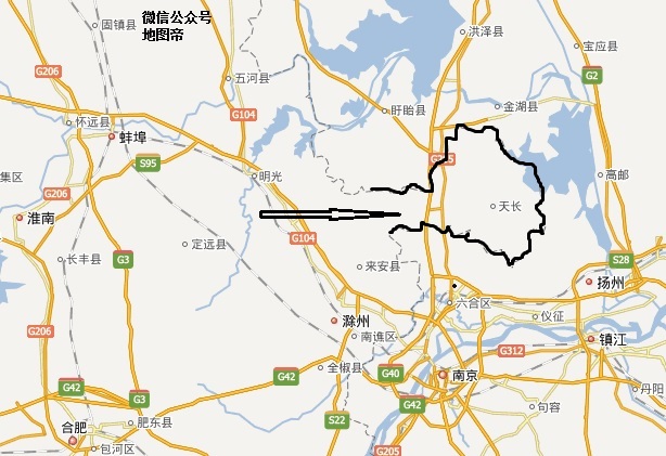 深入别国腹地,深入江苏腹地的安徽城市