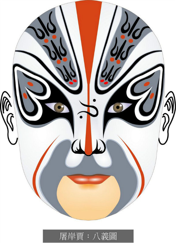 国粹脸谱重组画,国粹创意经典脸谱