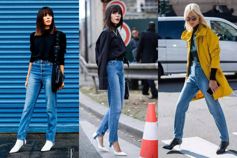 当年的踩脚裤如今正流行分分钟变身街拍达人