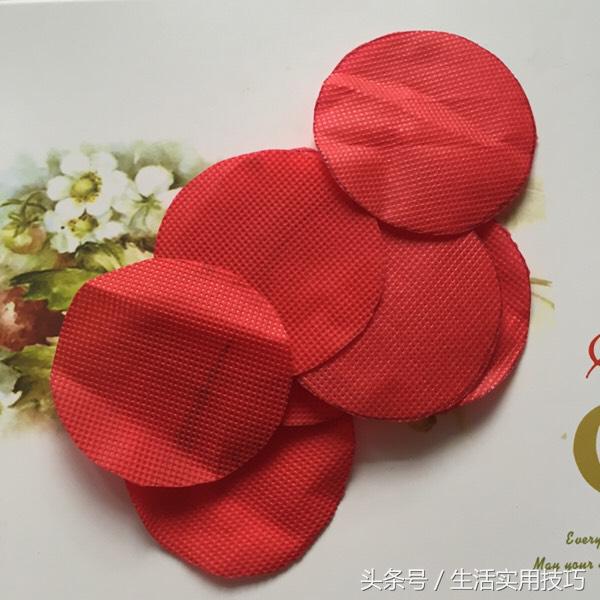 购物袋变废为宝康乃馨,购物袋做鲜花教程