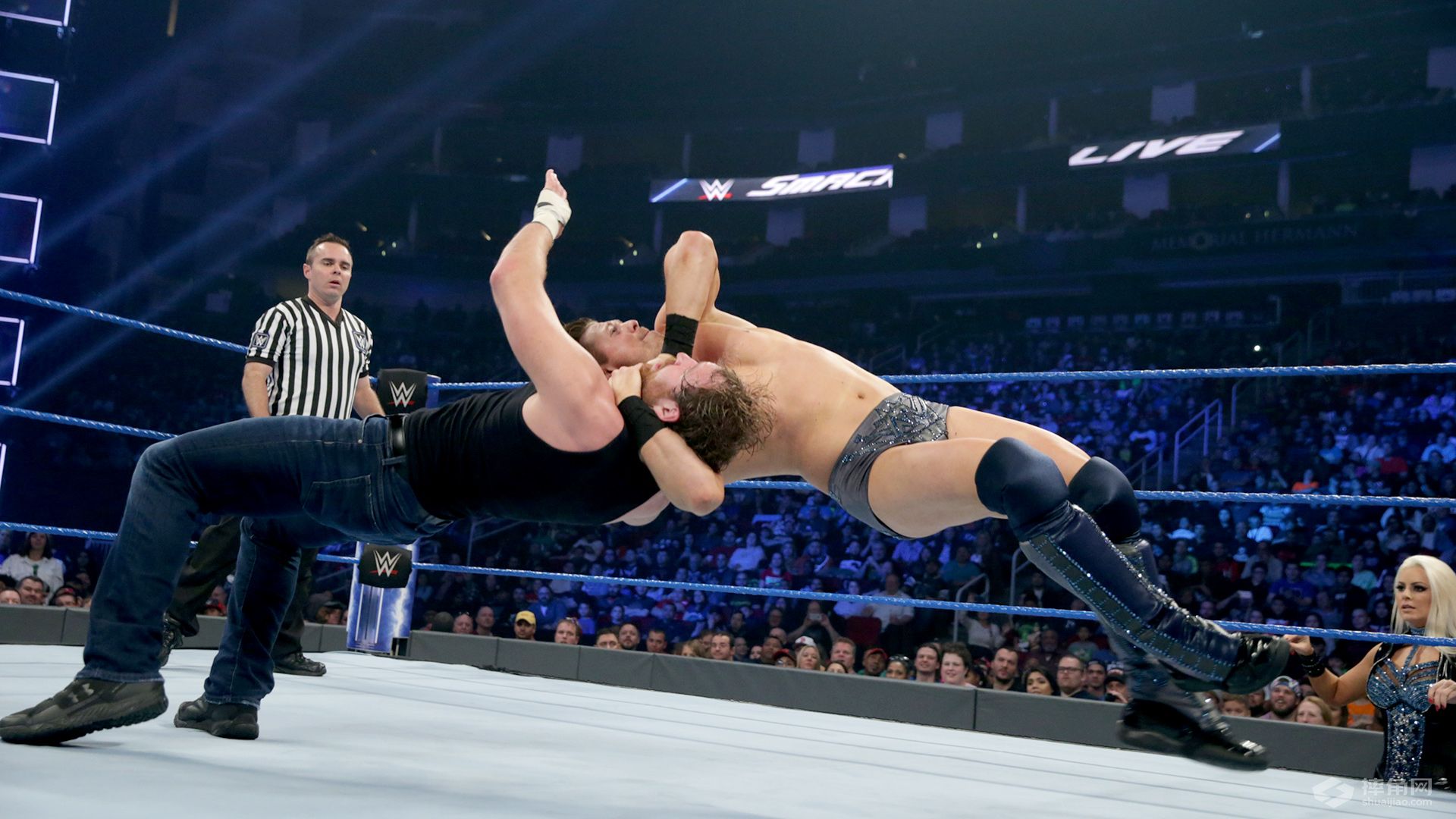 WWE驸马爷风云决战RVD！凯恩抛摔毕雪夫获全场欢呼！