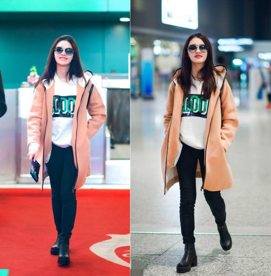 张天爱迪丽热巴杨幂同框照,张天爱和迪丽热巴同穿镂空裙