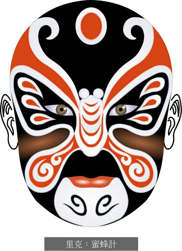 国粹脸谱重组画,国粹创意经典脸谱