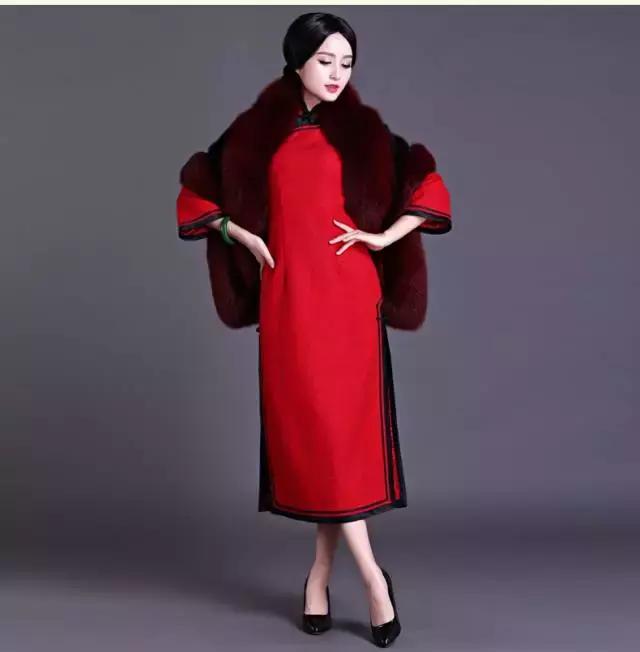 高贵优雅大码旗袍,低调优雅旗袍图片