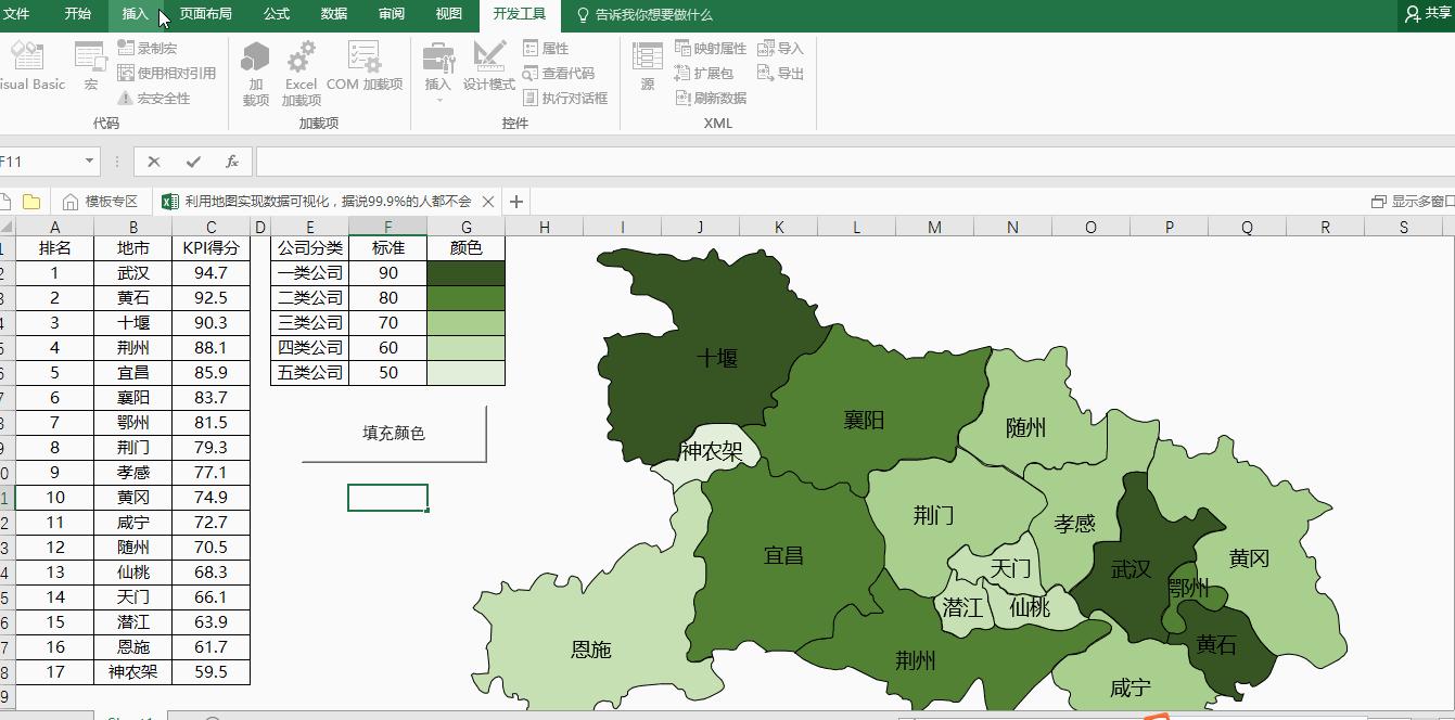 excel用地图做地区数据分析,在excel中制作可视化报表