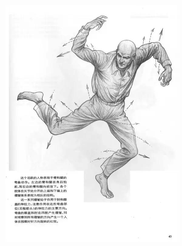 褶皱衣服的画法,古风衣服褶皱画法