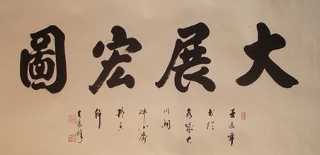 书法大展宏图欣赏,武模凯书法大展宏图