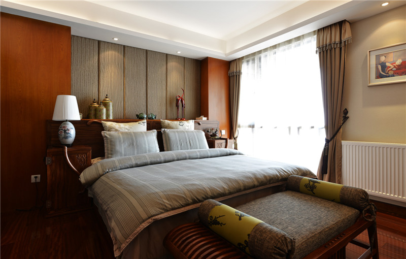 法式别墅红木装修,新中式装修红木家具别墅