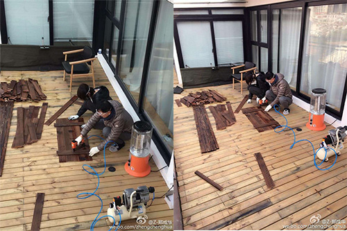 郑爽陪爸爸做木工原来一套电动工具就可以享受生活!