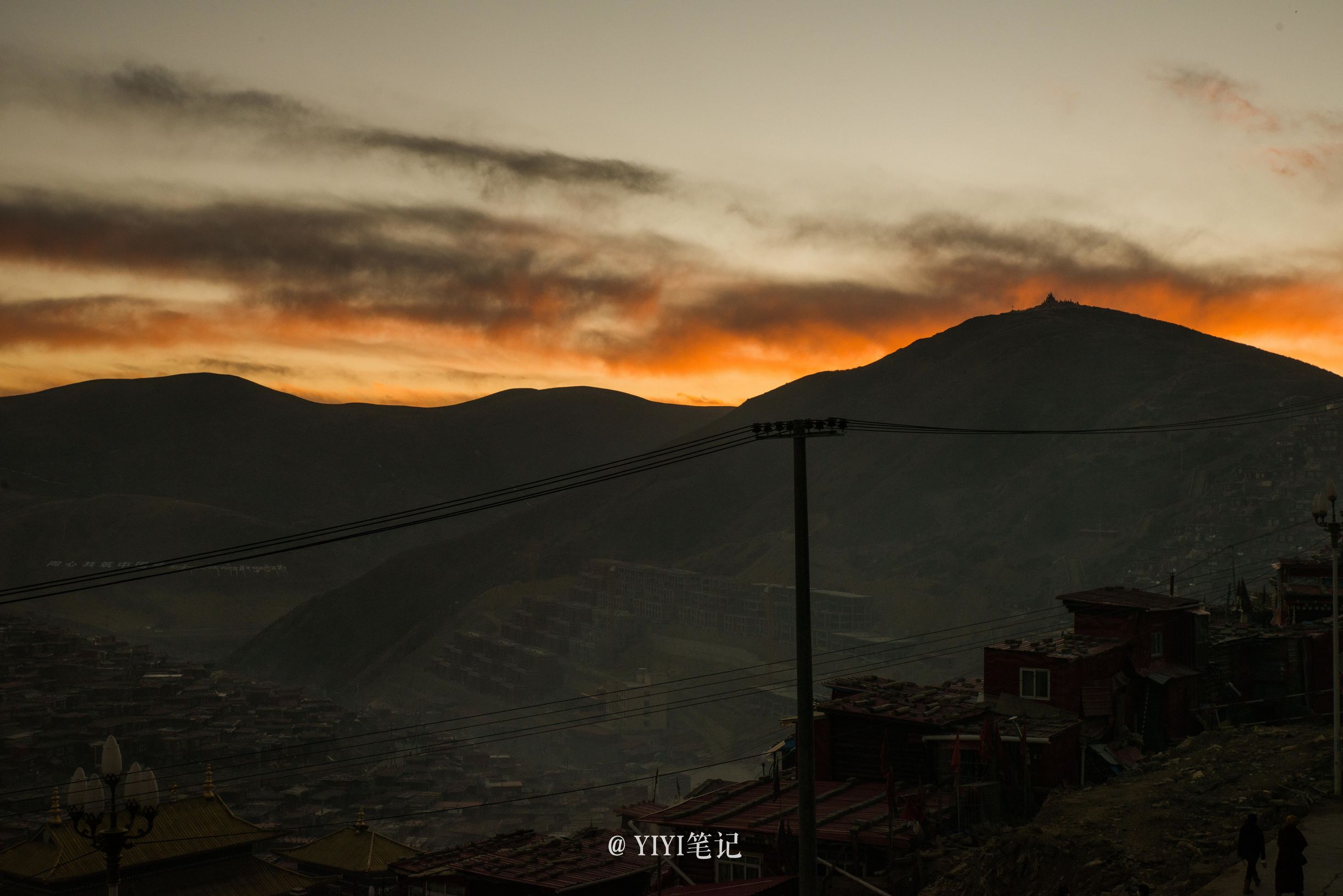 色达的冬天的美景,冬天的色达