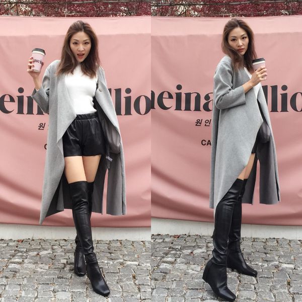 时尚韩国冬天旅游的流行穿搭街拍3套必备保暖单品