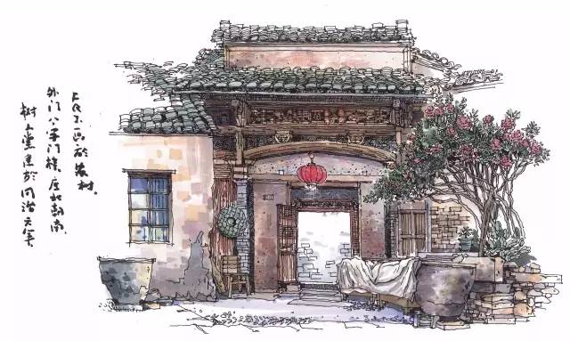 迷人的山水绘画,徽州特色烟雨江南画