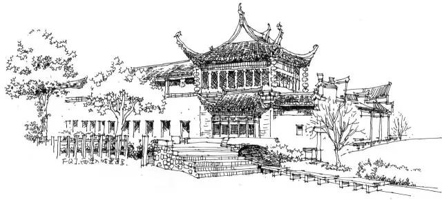 迷人的山水绘画,徽州特色烟雨江南画