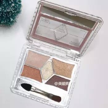 日本canmake井田五色哑光眼影盘,canmake三色眼影11号试色