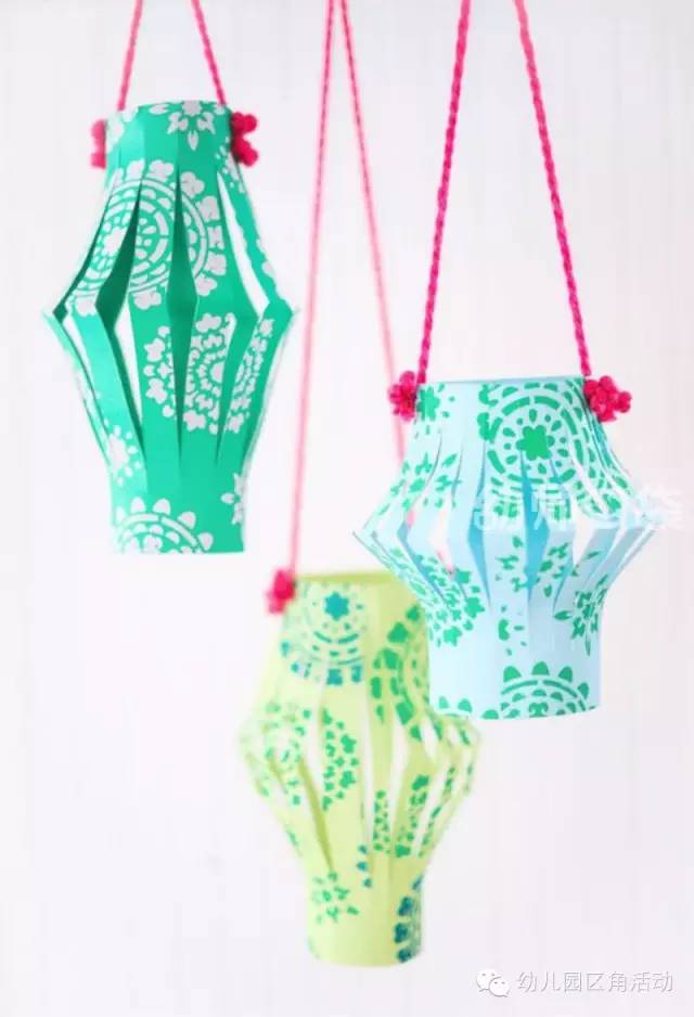 灯笼装饰幼儿园简单漂亮,幼儿园新年手工吊饰环创走廊灯笼