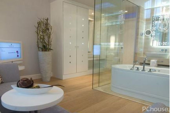 卫生间玻璃隔断用什么玻璃好,磨砂玻璃隔断和透明玻璃隔断