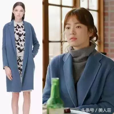 宋慧乔米杏色衬衫,宋慧乔全智贤皮肤