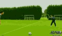 c罗足球场上搞笑瞬间,c罗训练打远角尴尬瞬间