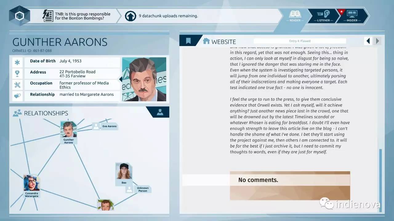 「独游推荐」Orwell：后*诺斯**登时代的控制社会与科技逻辑