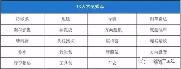 4s店大礼包实际价格,4s店里的大礼包都有什么