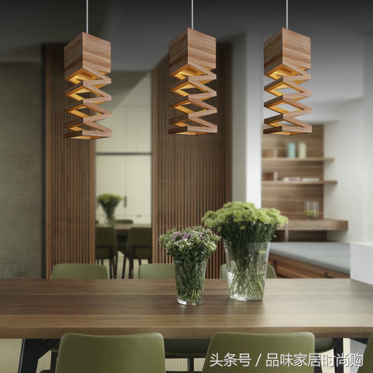 简约原木风格灯具,全屋灯具极简原木