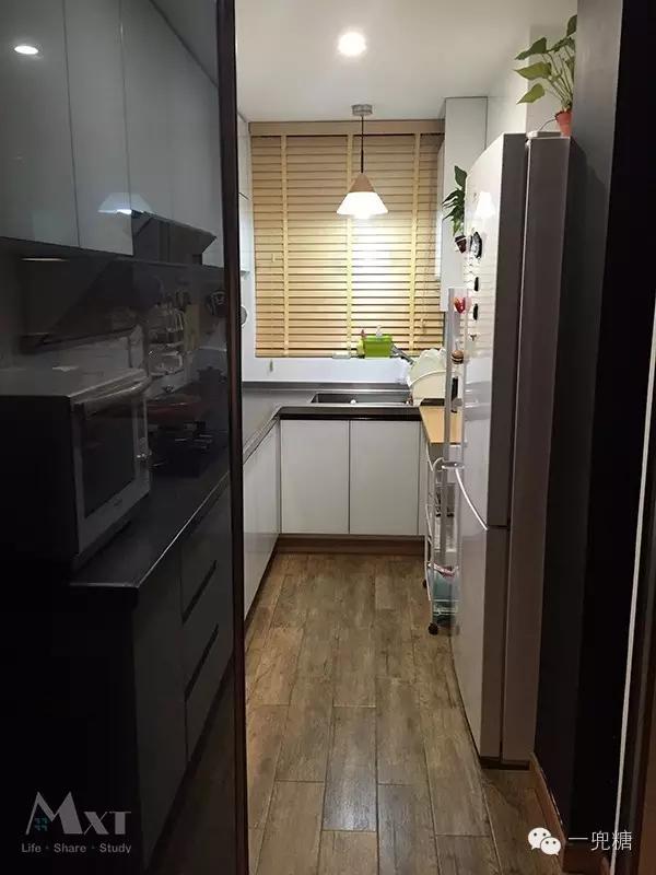 4平米小厨房变8平方,二手房改造开放式厨房