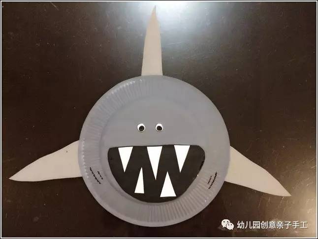 幼儿园手工折纸大鲨鱼,幼儿园手工鲨鱼折纸