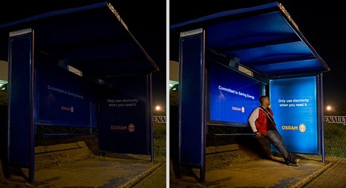 绝妙创意的公交车站