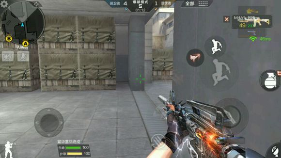 cf手游超实用点位技巧,穿越火线手游沙漠灰b点跳箱技巧