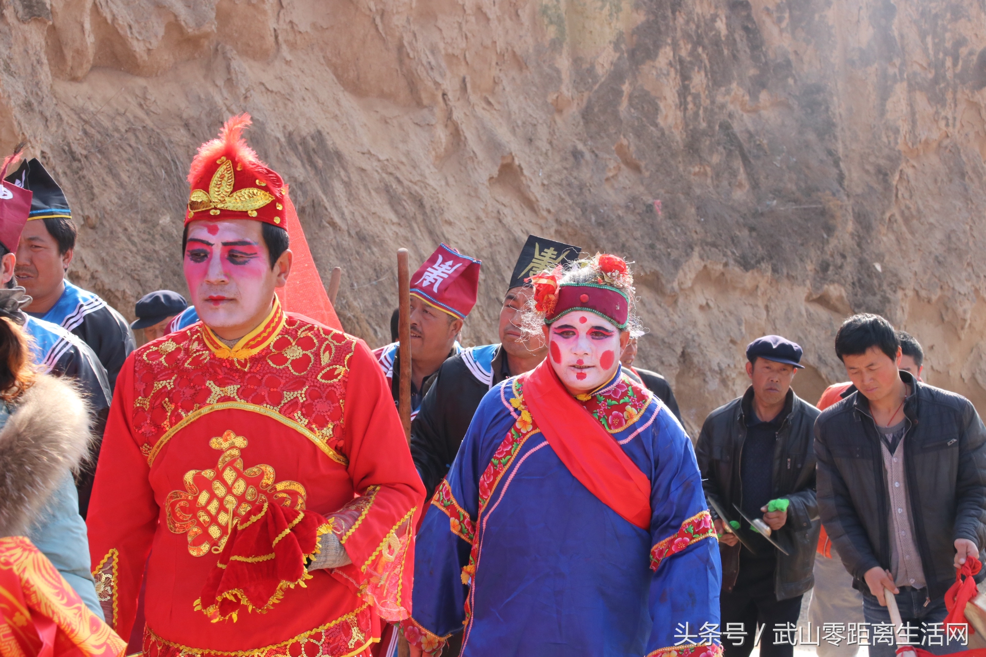 武山秧歌航拍,武山秧歌耍马