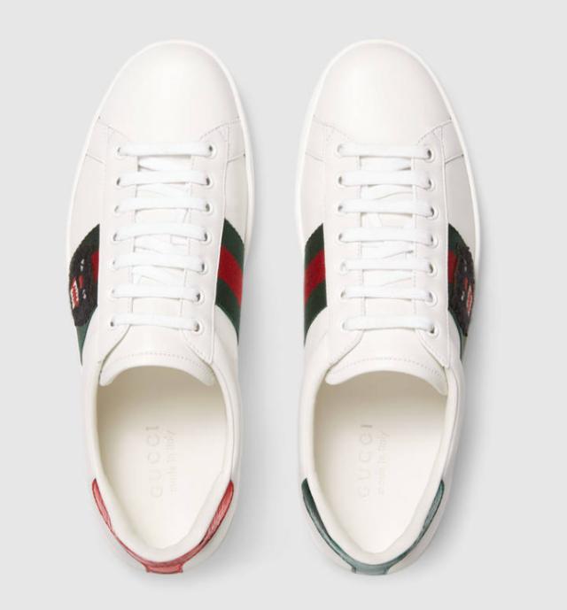 古驰小白鞋哪款最经典,gucci古驰tennis1977系列女士小白鞋
