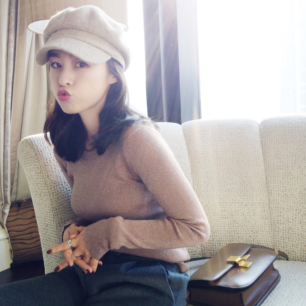 毛衣衬衫2019开春最爆表穿搭方法,内搭毛衣过年穿搭女高级感40岁