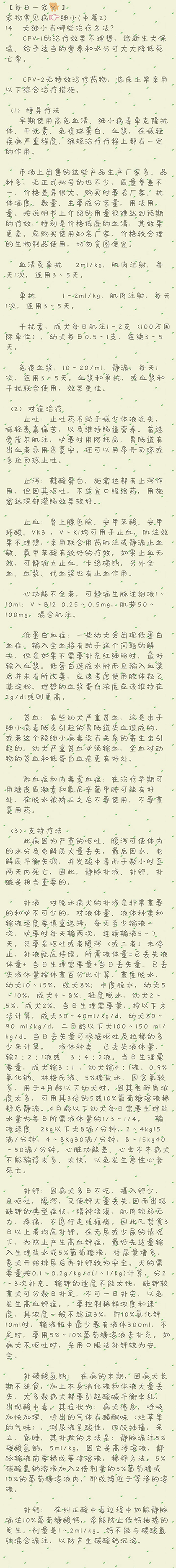 宠物腹泻科普知识,宠物腹泻是什么原因导致的