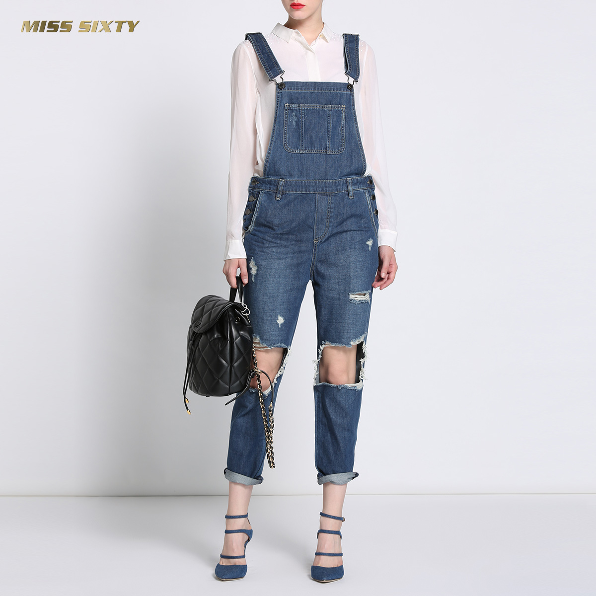 背带裤暴风来袭,夏日背带裤清爽来袭