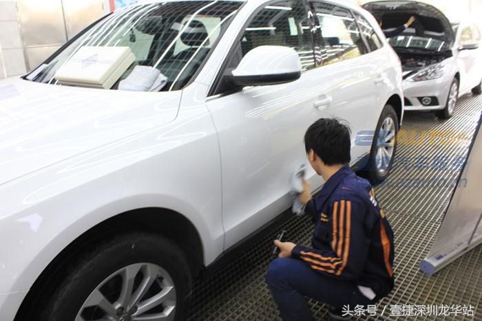 奥迪q5镀晶前后对比图,奥迪q5l镀晶是什么意思