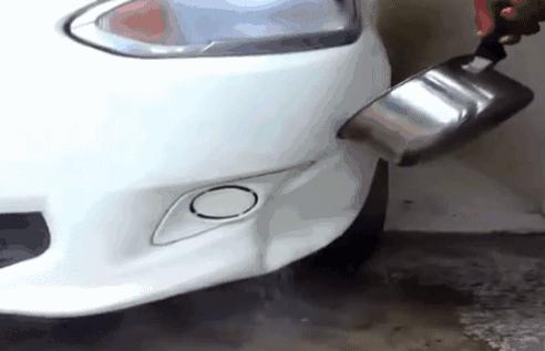 无损修复汽车凹痕是怎么做的,汽车凹痕用开水管用吗