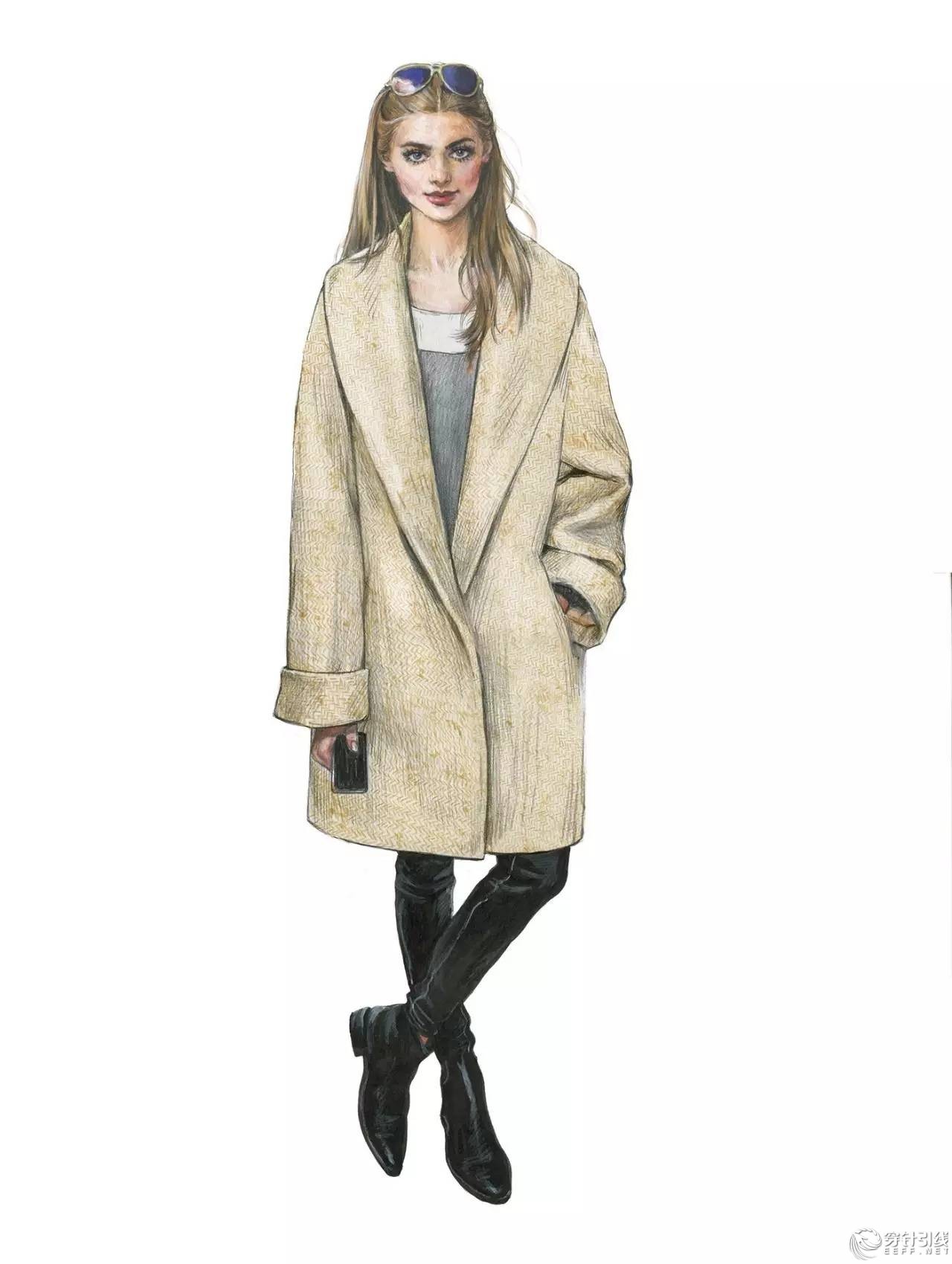 服装设计手绘时装,手绘时尚潮流服装