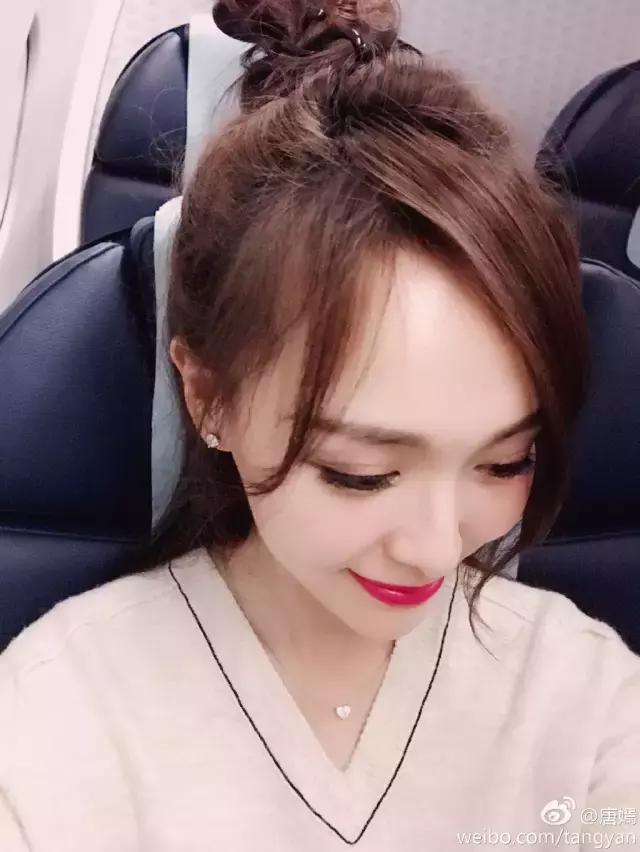 唐嫣怎么解决高额头,唐嫣遮发际线发型